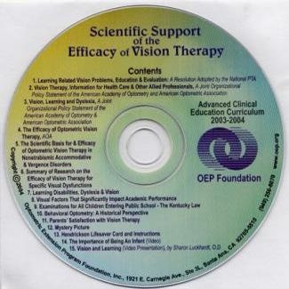 Scientific Support of the Efficacy of Vision Therapy CD (Advanced Clinical Education Curriculum 2003-2004)