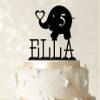 Printtoo Custom Birthday Cake Topper Personalized Blue Cake Topper Color Option Available 5"-7" Inches Wide view 3