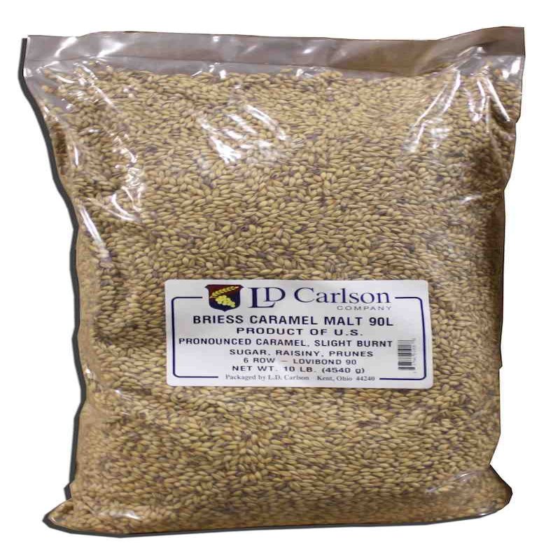 Briess 2-Row Caramel Malt 90L - 10 lb, Brown (1918B)