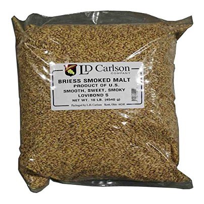 Briess Grain U.S. Brewers Malt for Beer Making & Home Brewing 10 LB (Cherry Wood Smoke)