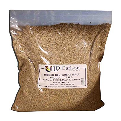 Briess Grain U.S. Brewers Malt for Beer Making & Home Brewing 10 LB (Red Wheat)