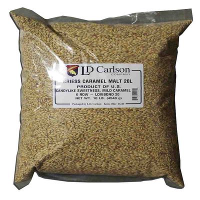 Briess 2-Row Caramel Malt 20L - 10 lb (1923B)