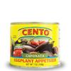 Cento Caponata Eggplant Appetizer, 7 Oz, Canned Sicilian Eggplant, Onions, Tomatoes, Olives, Capers & Celery in Marinade, Made in Italy view 1