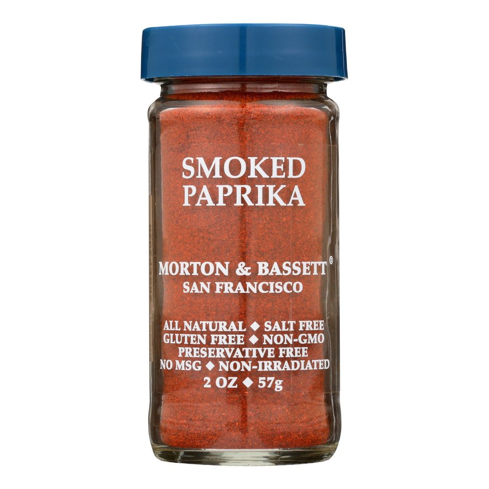 Morton & Bassett Smoked Paprika Spice, 2.0oz Salt-Free, Non-GMO, Smoky & Rich All Purpose Seasoning