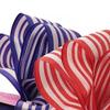 1 1/2" X 20 Yards Navy/White Multi Lines Ribbon view 2