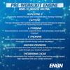 EVL Intense Pre Workout with Creatine - ENGN Energizing Pre Workout for Men Powder Drink for Lasting Energy Focus and Recovery - with Beta Alanine Caffeine and L Theanine - Blue Raz view 4