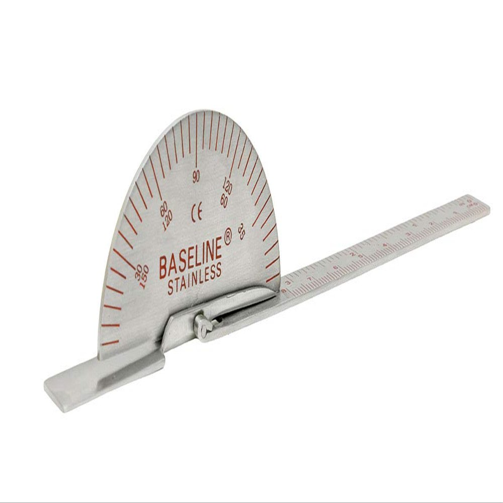Baseline Finger Goniometer - Metal - Deluxe - 6 inch, 25-Pack