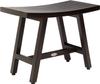 Patented 24" Asia Lotus Mocha-Shield Teak Shower Bench - A. Bench view 2
