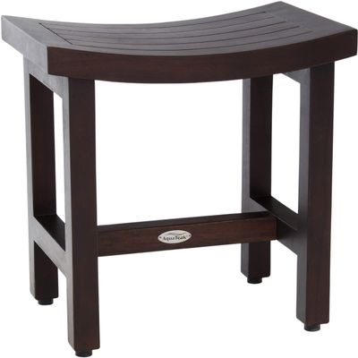 AquaTeak 18" Sumba-Lotus Mocha-Shield Teak Shower Bench
