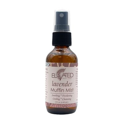 Elevated (by Taylor's) Muffin Mist - All Natural Feminine Spray - Soothing, Freshening, Cooling - Made in USA!  (Lavender)