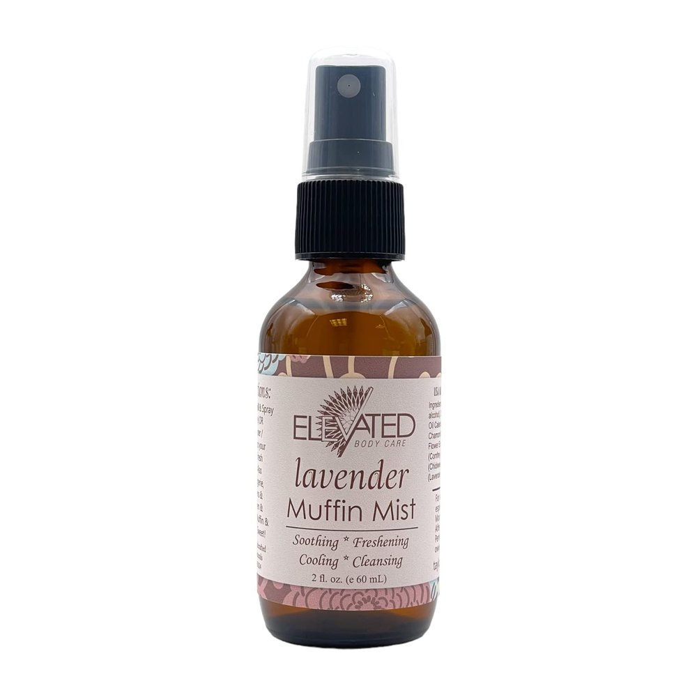 Elevated (by Taylor's) Muffin Mist - All Natural Feminine Spray - Soothing, Freshening, Cooling - Made in USA! (Lavender)