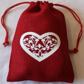 Valentine Chocolate Gift Bag (Milk Chocolate Pecan Caramel Clusters with Sea Salt) One Full Pound