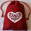 Valentine Chocolate Gift Bag (Dark Chocolate Caramels with Sea Salt) One Full Pound view 1