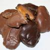 Valentine Chocolate Gift Bag (Mix of Milk and Dark Chocolate Pecan Caramel Clusters) One Full Pound view 2