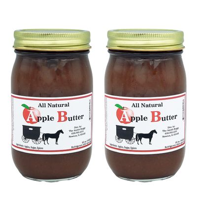 Amish Fruit Butters (Two 16 oz. Jars) (Apple Butter)