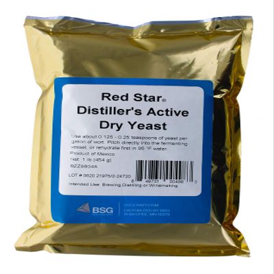 Red Star 1A-62GK-JYES Distiller"s Yeast (DADY), 1 lb. Bulk Pack