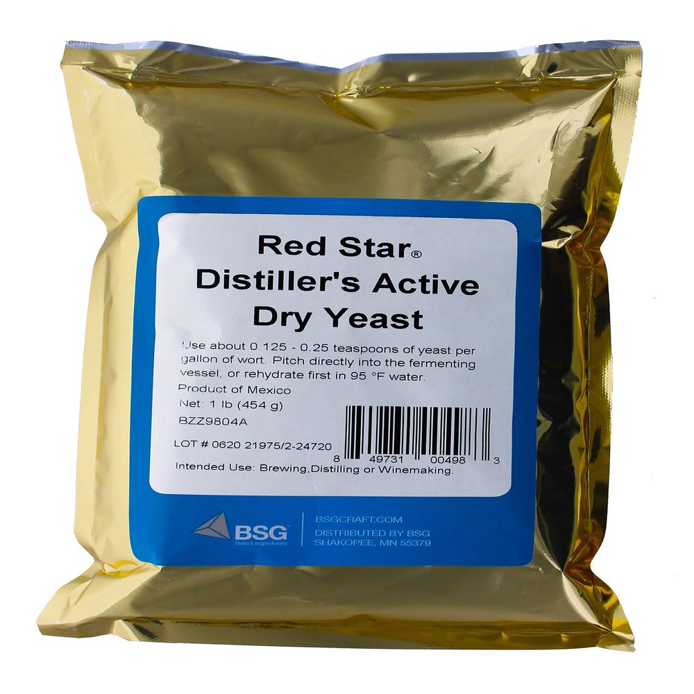 Red Star 1A-62GK-JYES Distiller"s Yeast (DADY), 1 lb. Bulk Pack