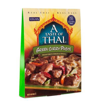 A Taste of Thai Green Curry Paste Authentic & Natural Ready-to-Use Thai Curry Paste Vegan, GlutenFree & NonGMO Spicy, Fresh Flavor for Curries, StirFries, Soups & Dips - 1.75 oz (Pack of 1)