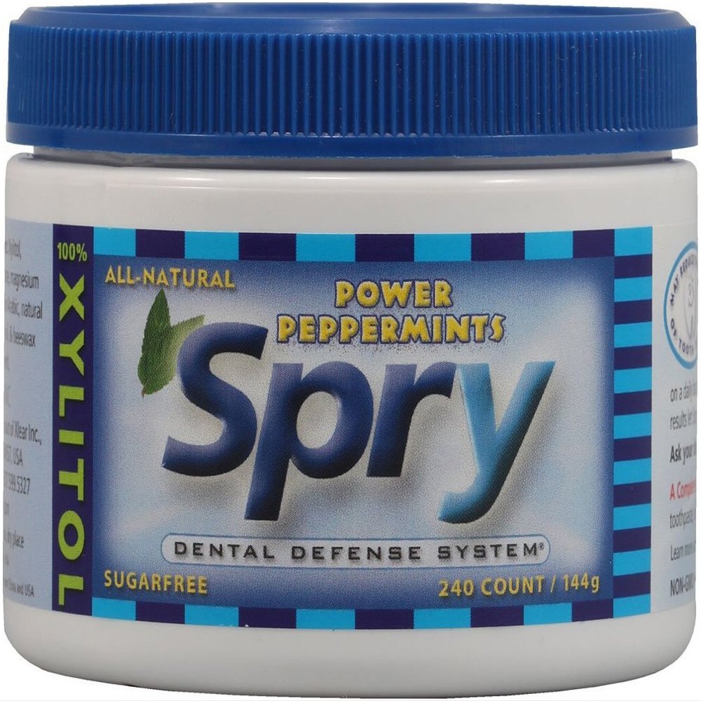 Xlear Spry Power Peppermint Mints, 240 Count