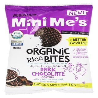 Woodstock Mini Me's - Organic Rice Bites Dark Chocolate - 2.1 oz.Pack of 2