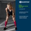 Bauerfeind Sports Compression Lower Leg Calf Sleeves (1 Pair) - Gradient Compression for Improved Blood Circulation in Legs - Air Knit Fabric Breathable, Durable, Washable (Black, X-Large/Short) view 4