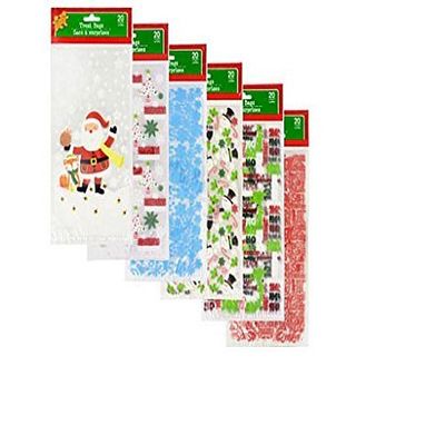 Christmas House Holiday Themed Cello Bags 20 Count by Greenbrier