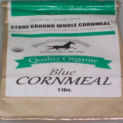 Organic Blue Hopi Cornmeal, Fresh Stone Ground, Farmer Direct, non-GMO 1 lb.
