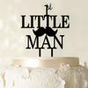 "1st Little Man"Birthday Cake Topper Elegant Moustache Cake Topper Cake Decoration" Color Option Available 6"-7" Inches Wide view 4