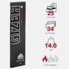 Gizeh Giza Cellulose Long Paper 25 Packets X 33 411110041 Black King Size Slim Rolling Papers view 2