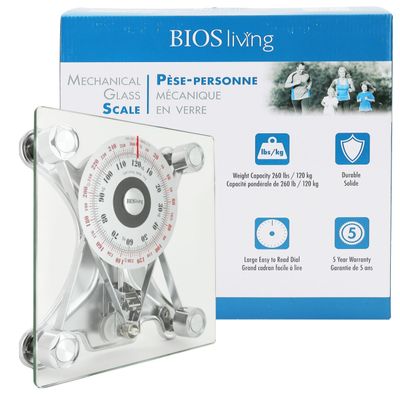 BIOS Living SC424 Bathroom Scale, Clear