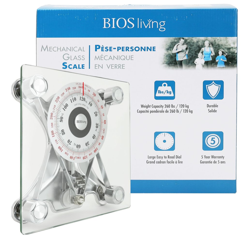 BIOS Living SC424 Bathroom Scale, Clear