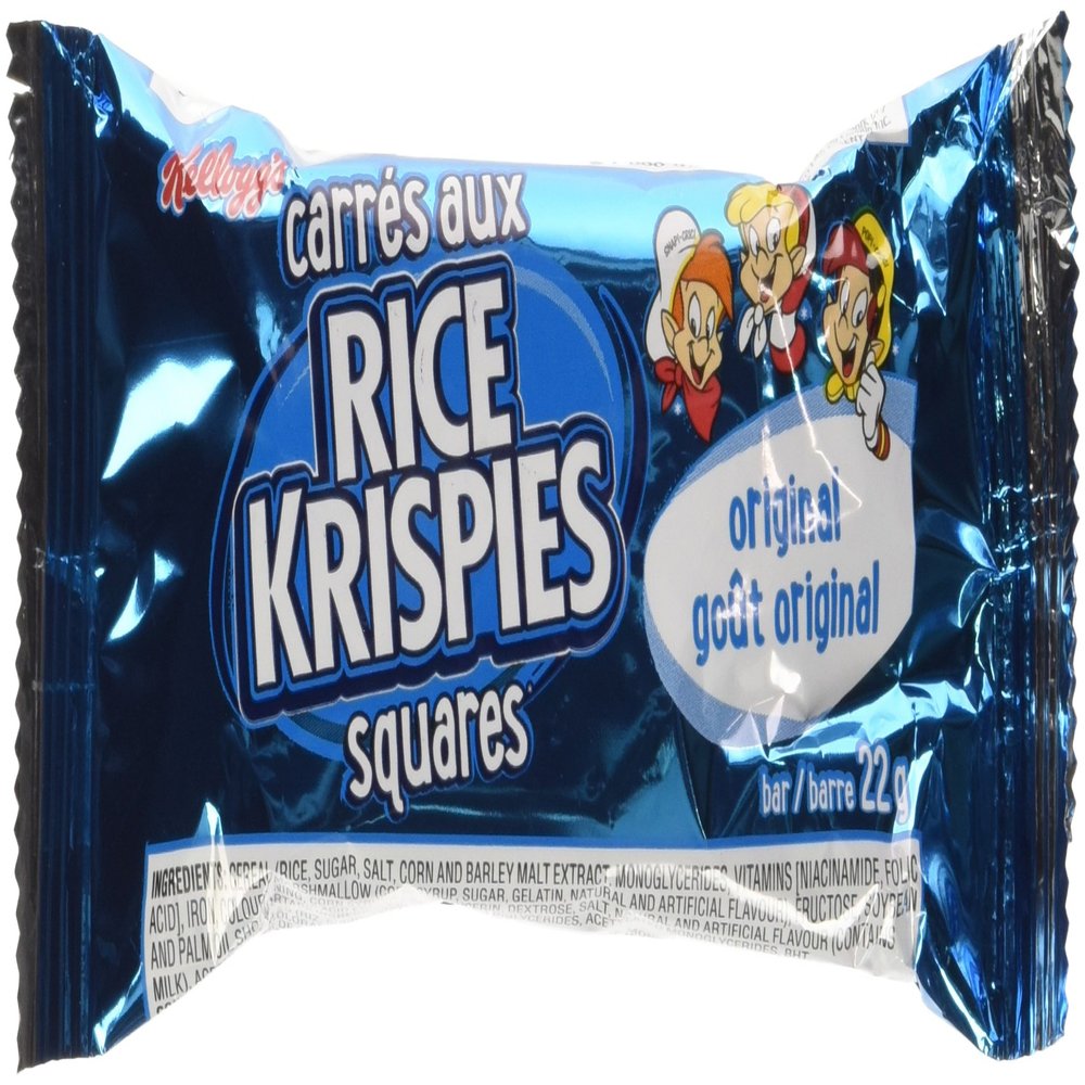 Kellogg's Rice Krispies Squares Bars, 22 g (0.77 oz), 54-pack
