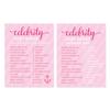 Andaz Press Pink Girl Nautical Baby Shower Collection, Games, Activities, Decorations, Celebrity Name Game Cards, 20-pack view 1