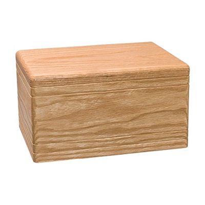 Wood Cremation Urn - Oak Boxwood Companion