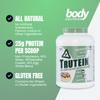 Body Nutrition Trutein Naturals, Whey, Casein & Egg White Protein Powder Without Artificial Sweeteners, Gluten-Free Keto Protein Powder, Post-Workout Meal Replacement Shake, Cinnabun, 4 lb view 3