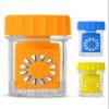 Color Contact Lens Barrel Cases, Contact Lens Washer Cleaner Contact Lens Case, Lens Cleaning Container for Everyday Use, Contact Lens With Lightweight and variant Colors Cases | 3 Pieces view 1
