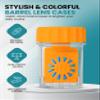 Color Contact Lens Barrel Cases, Contact Lens Washer Cleaner Contact Lens Case, Lens Cleaning Container for Everyday Use, Contact Lens With Lightweight and variant Colors Cases | 3 Pieces view 2