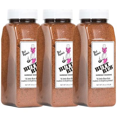 Bad Byron's Butt Rub Seasoning, 26 ounce All-Purpose BBQ Dry Rub for Pork, Chicken, Beef & More  Gluten-Free, No MSG [Pack of 3]