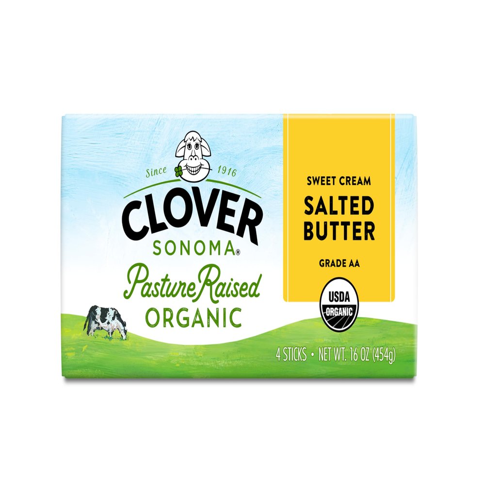 Clover Sonoma, Organic Salted Butter Quarters, 1 lb