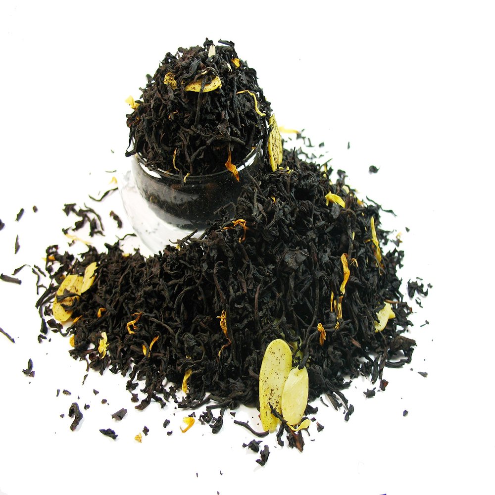 Almond Black Tea, a royal touch of raw almond aroma.  8 OZ Bag.