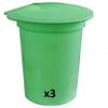 Liberty Supply 3-Pack of Plastic Sap Buckets with Lids - for Making Maple Syrup view 3