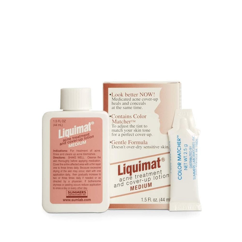 Liquimat Acne Treatment and Cover-Up Lotion Medium 1.50 oz (Pack of 6)
