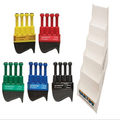 CanDo 10-3798 Digi-Flex LiTE Exerciser Set with Plastic Stand, Yellow/Red/Green/Blue/Black
