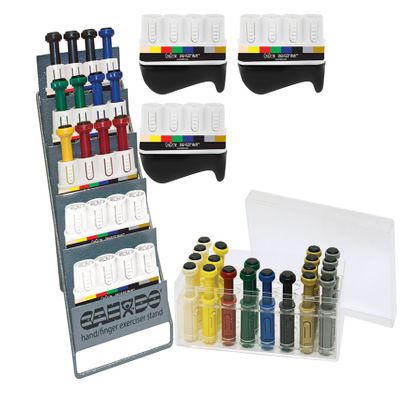 CanDo 10-3843 Digi-Flex Multi 8 Frame Clinic Pack, 32 Buttons, Tan/Yellow/Red/Green/Blue/Black/Silver/Gold