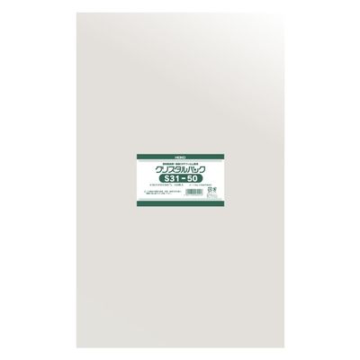 Shimojima S31-50 Haiko Transparent OPP Bags, Crystal Pack, 12.2 x 19.7 inches (31 x 50 cm), 100 Sheets