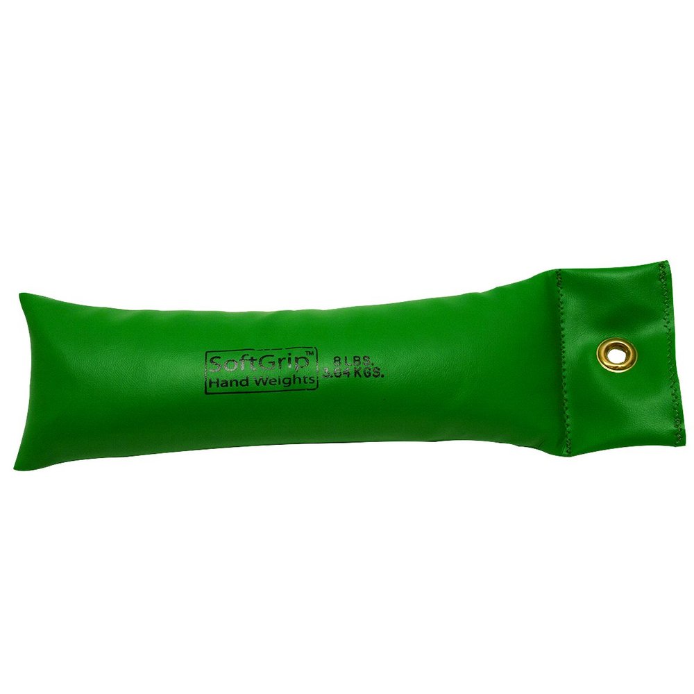CanDo 10-0361-1 SoftGrip Hand Weight, Color-Coded to Indicate Weight, 8 lb., Green