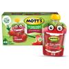 Mott's No Sugar Added Strawberry Applesauce, 3.2 Oz Clear Pouches, 48 Count (4 Packs Of 12), Good Source Of Vitamin C, No Artificial Flavors view 1