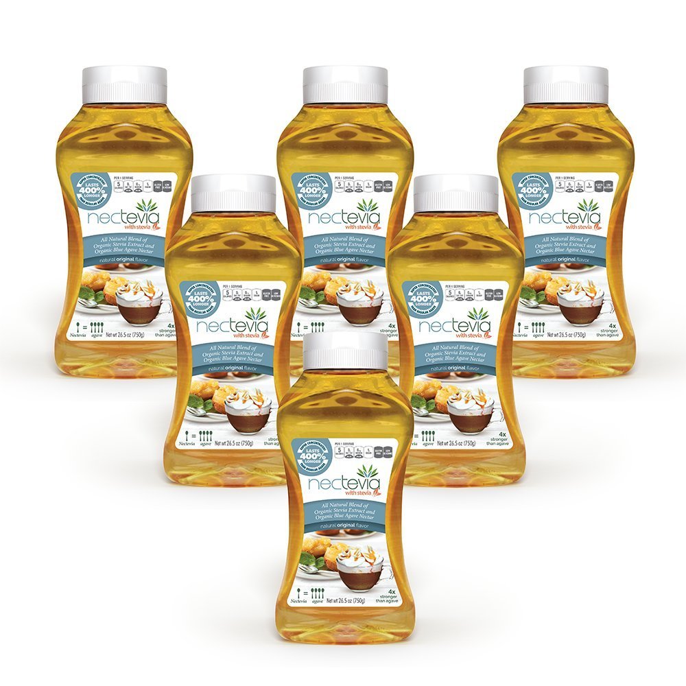 Nectevia - Stevia Infused Agave Nectar (Original, 26.5 oz/6 pack) 