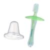 Simba Soft Bristle Silicone Baby Toothbrush with Milk Residue/Fur Scrubber. (Green) view 1