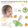 Simba Soft Bristle Silicone Baby Toothbrush with Milk Residue/Fur Scrubber. (Green) view 4